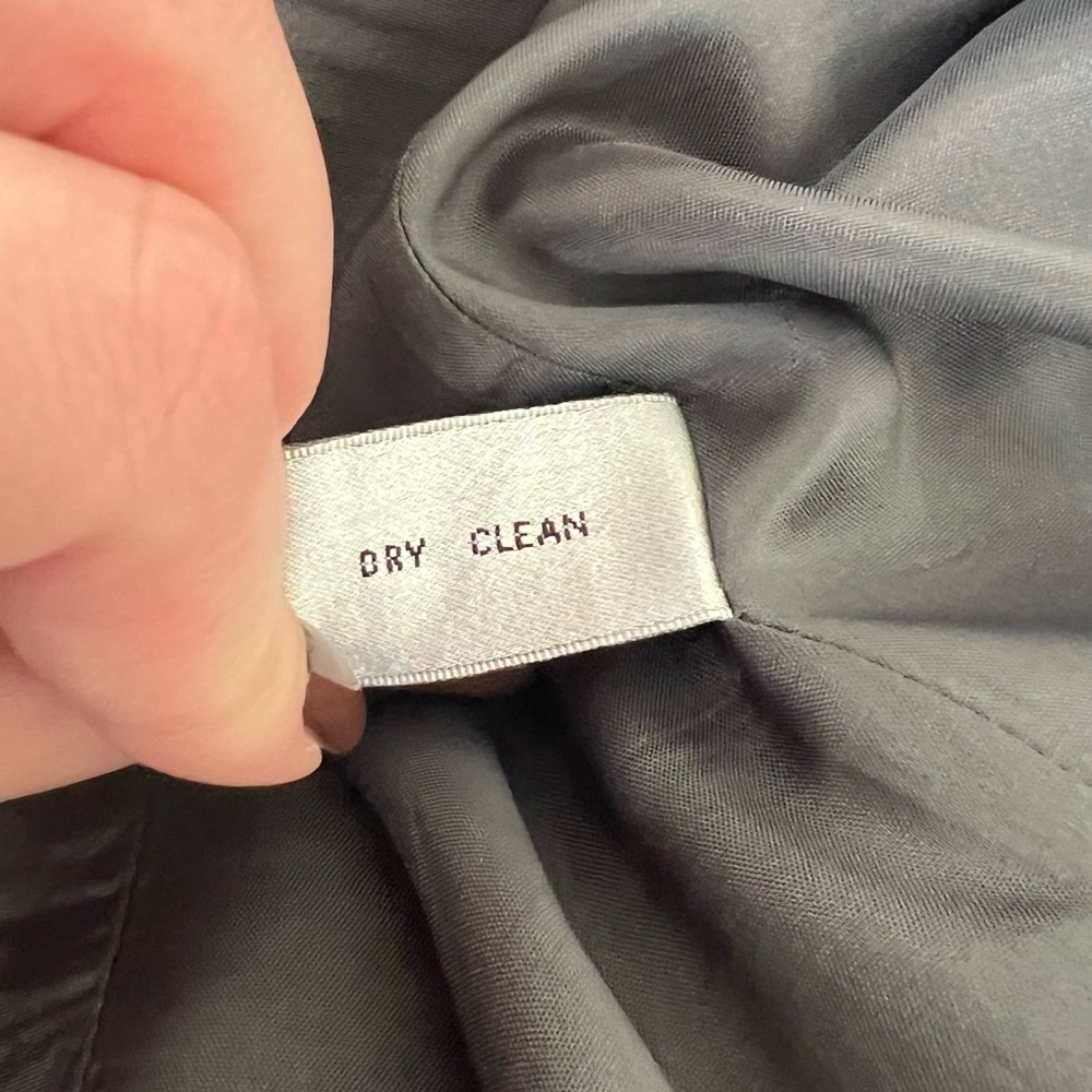 Structured Blue/Gray Blazer With Silver Hardware - image 6